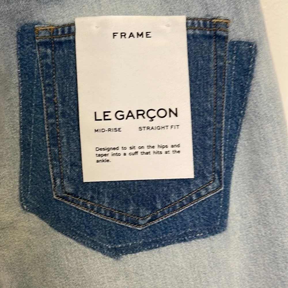 Frame Le Garçon mid-rise Straight Fit Jeans Dinsmore M